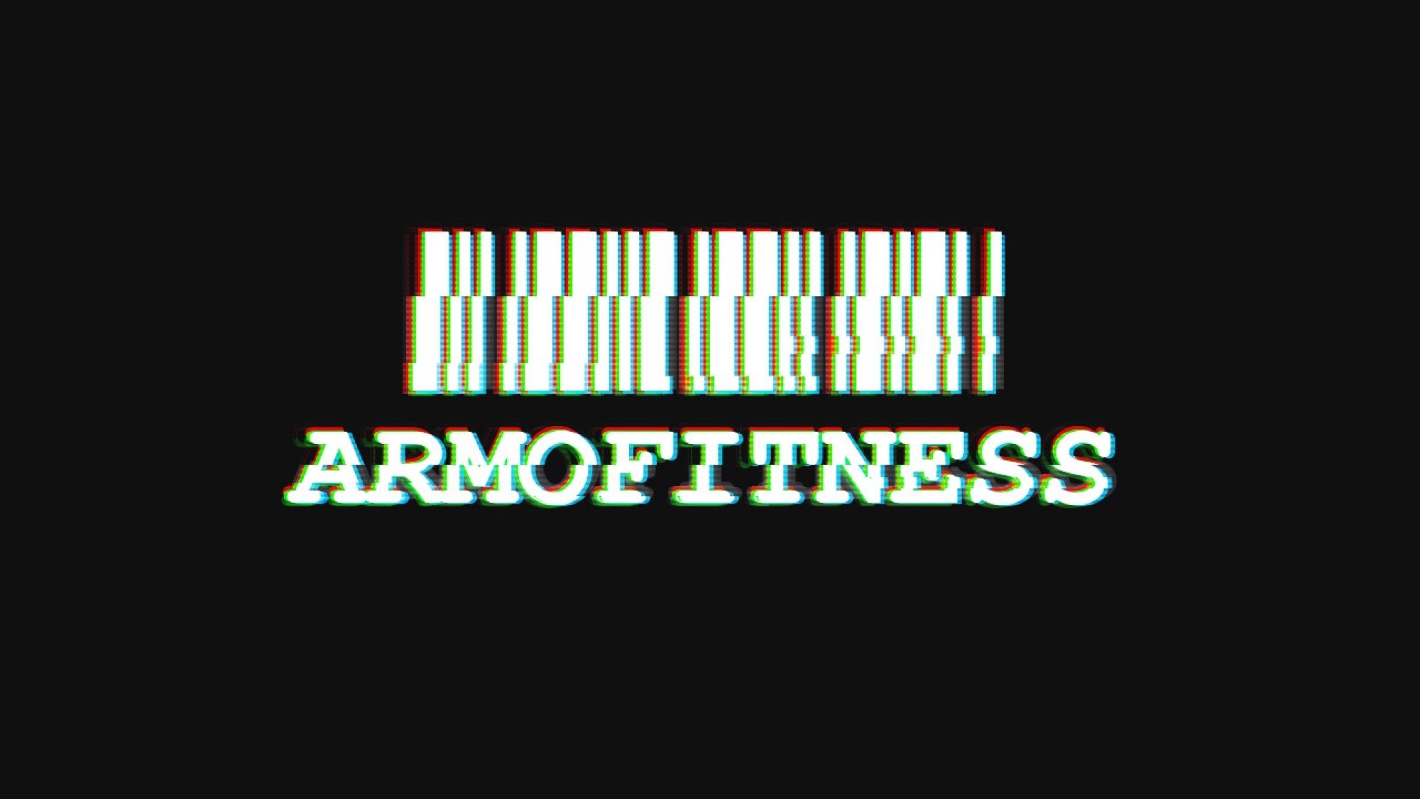 Logo for Armofitness with barcode